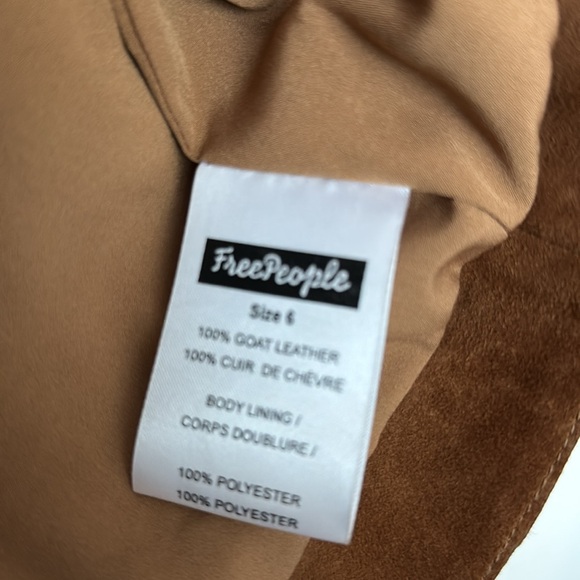 Free People Tan Suede Midi Skirt - Picture 4 of 13